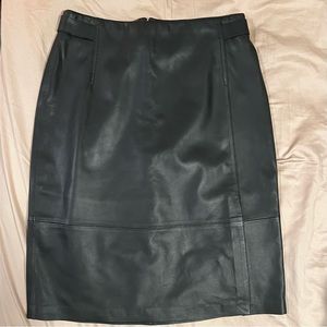 Lambskin Leather Skirt